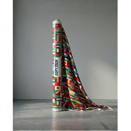 152 cm x 50 m Polyester Kanvas ve Bayrak Bezi (112g) - Water Proof (Su Geçirmez)