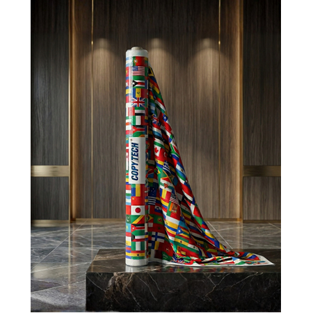 107 cm x 30 m (240g) Premium Polyester Kanvas ve Bayrak Bezi - Water Proof (Su Geçirmez)